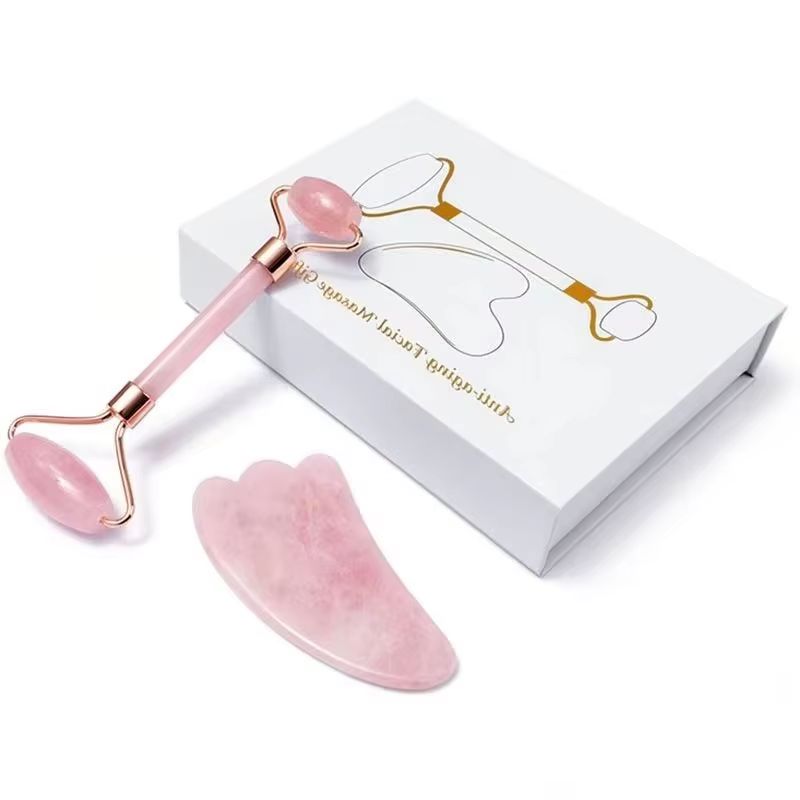 Rose Quartz Gouache Scraper Fa - Jade Roller Stone review and price