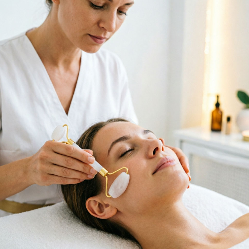 White Gua Sha Natural Jade Whi - Jade Roller Stone review and price