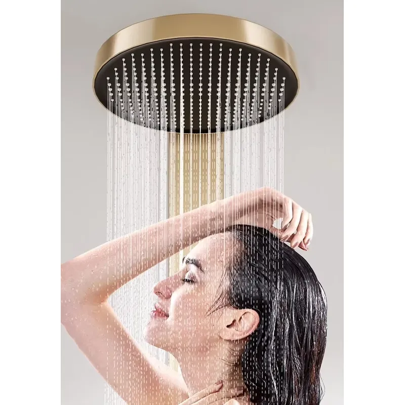Brass Rainfall Shower Panel Se - Spa & Wellness Joule review and price